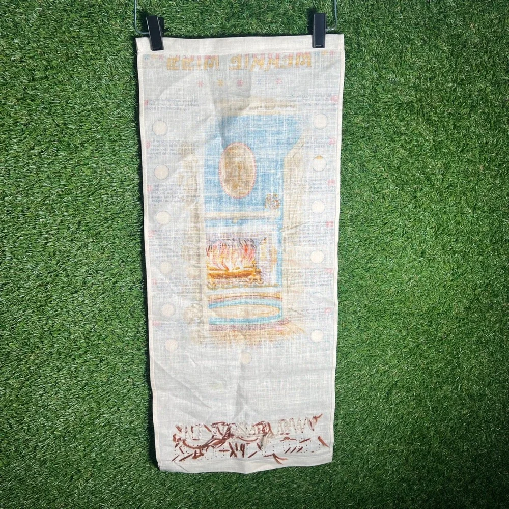 Vintage Merrie Miss LDS Articles of Faith Linen Wall Hanging Tapestry